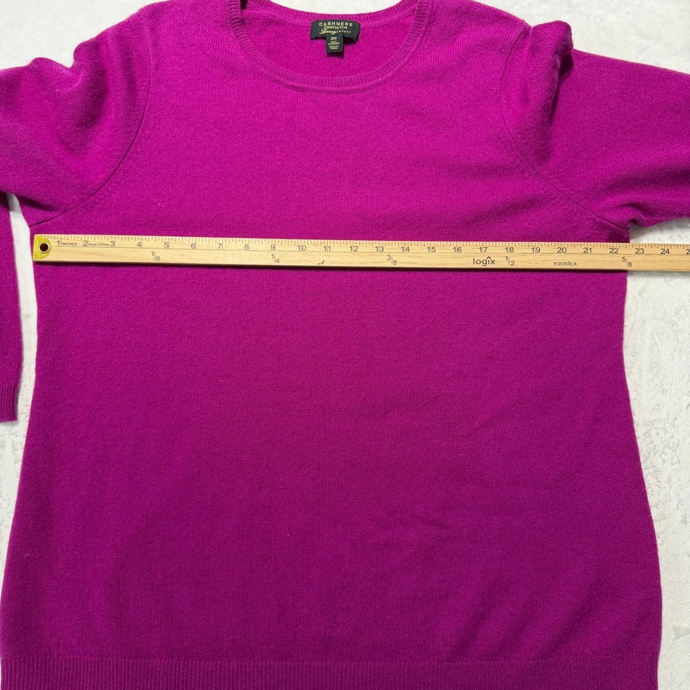 Charter Club Luxury 100% Cashmere Crewneck Sweater 2X Quiet Luxury Minimalist - Picture 6 of 8